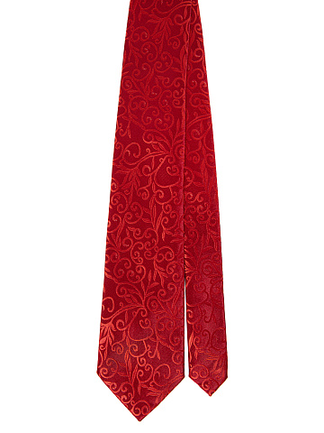 Red Floral Pattern Tie, 1