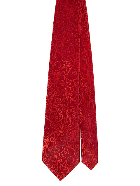 Red Floral Pattern Tie, 1 Red Floral Pattern Tie, 1