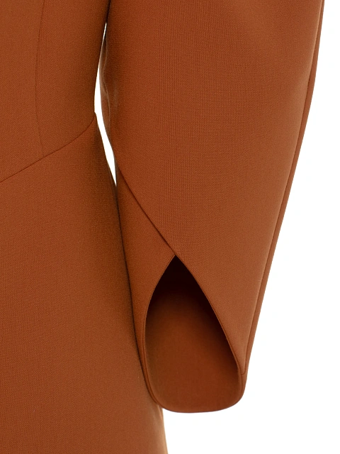 Terracotta Two-piece Suit With Flared trousers, 5
