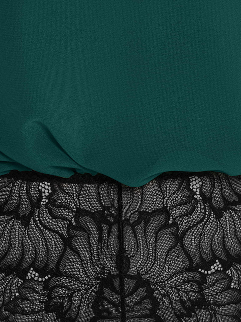 Green lace bodysuit blouse, 5