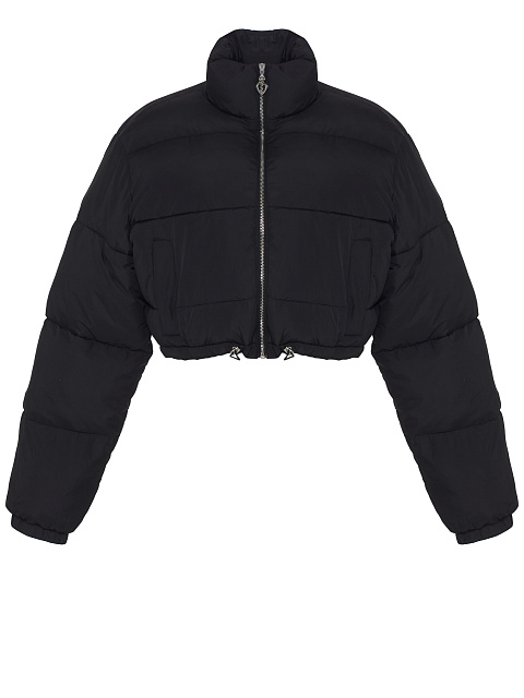 Black cropped down jacket, 1 Black cropped down jacket, 1