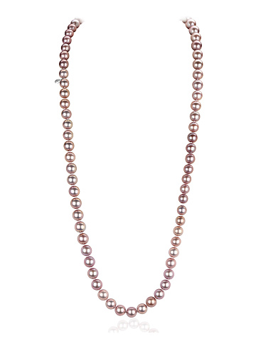 Lavender pearl necklace, 1