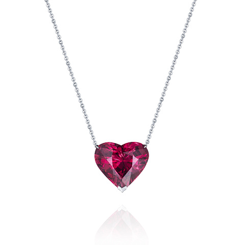 Necklace with heart-cut tourmaline, 1