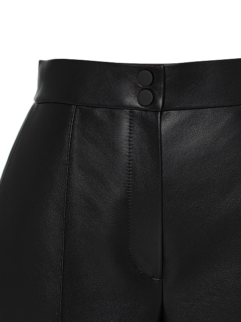 Black Leather Two-piece Suit With Flared Trousers, 5 Black Leather Two-piece Suit With Flared Trousers, 5