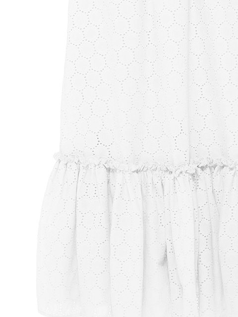 White Cotton Lace Midi Skirt, 3 White Cotton Lace Midi Skirt, 3