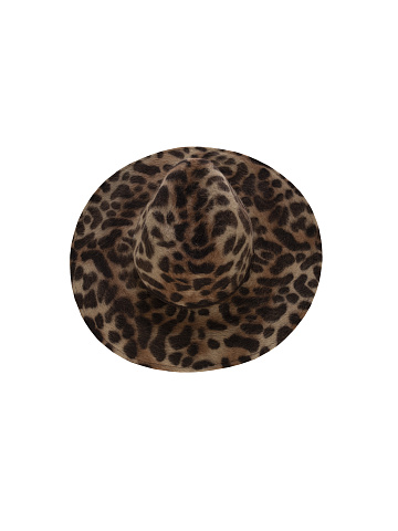 Felt hat with leopard print, 2