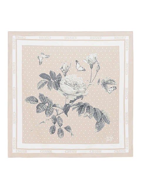 Beige Crush print scarf, 1 Beige Crush print scarf, 1