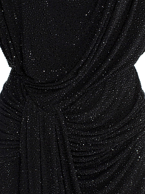 Black maxi dress with rhinestones, 4