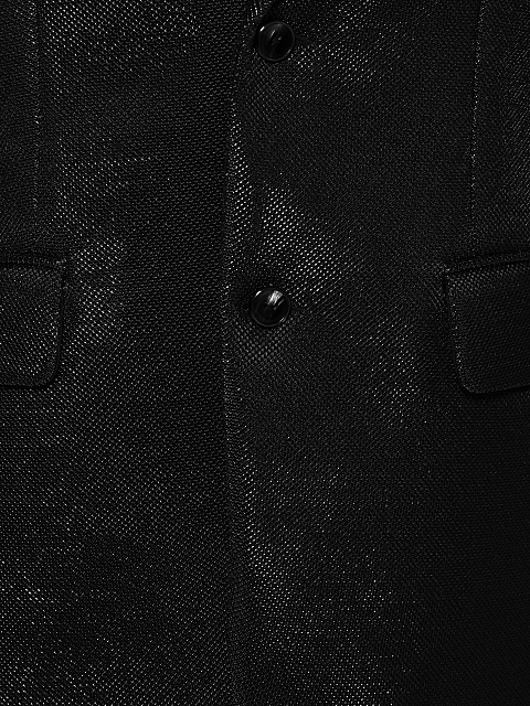 Black single-breasted jacket with lurex, 4 Black single-breasted jacket with lurex, 4