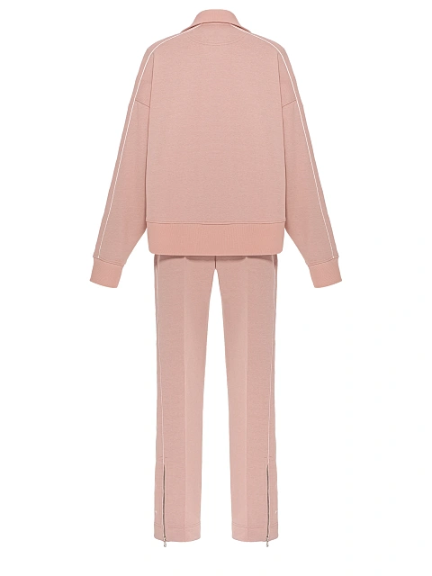 Light Pink Embroidered Jersey Suit, 2 Light Pink Embroidered Jersey Suit, 2