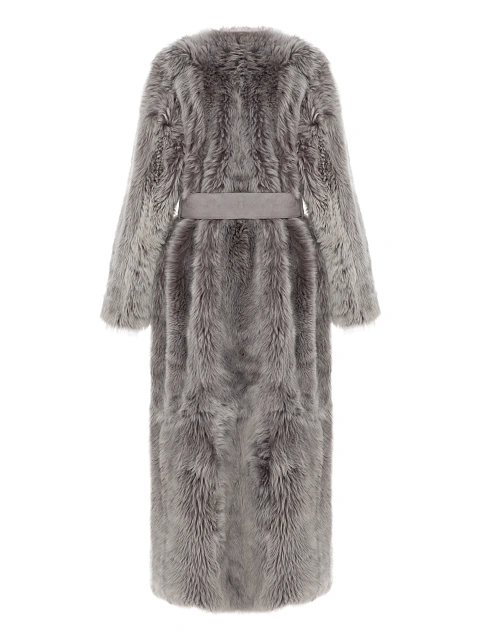 Toscana Shearling Long Coat, 8