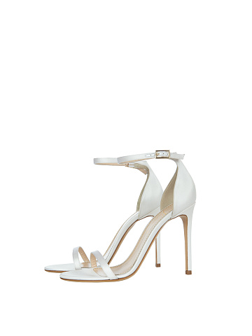 White Satin Sandals, 1