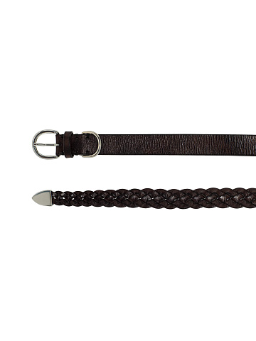 Brown leather belt, 2