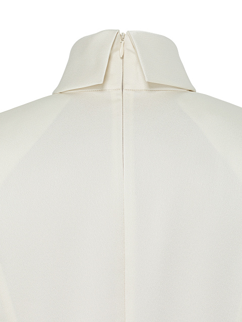 Ivory silk blouse, 3