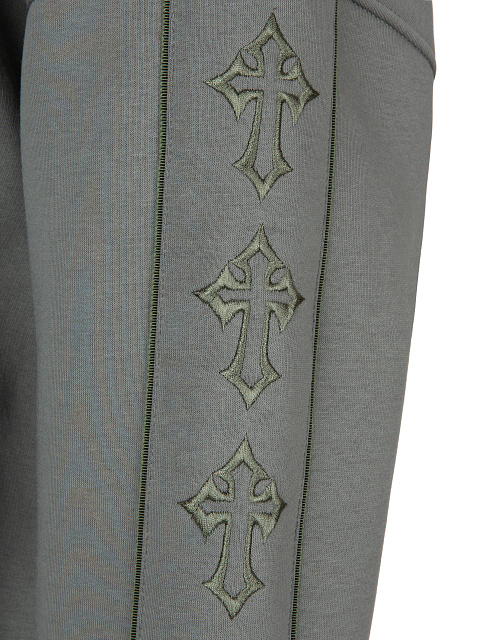Grey Jersey Set With Green Embroidery, 5 Grey Jersey Set With Green Embroidery, 5