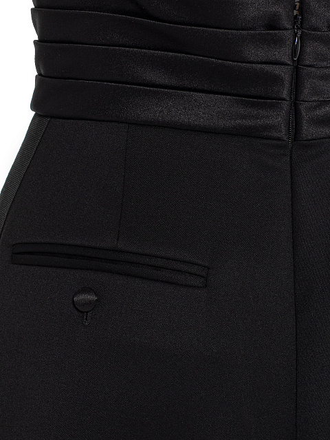 Black embroidered skirt, 6