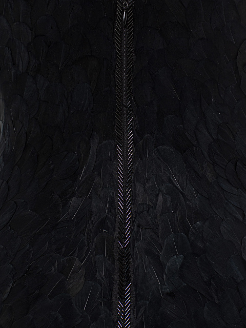 Black Feather Maxi Dress, 6 Black Feather Maxi Dress, 6