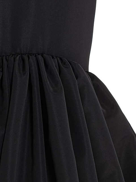 Black taffeta maxi skirt, 4