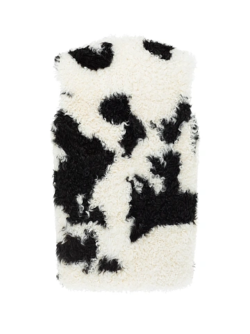 Black & White Kalgan Fur Vest, 2