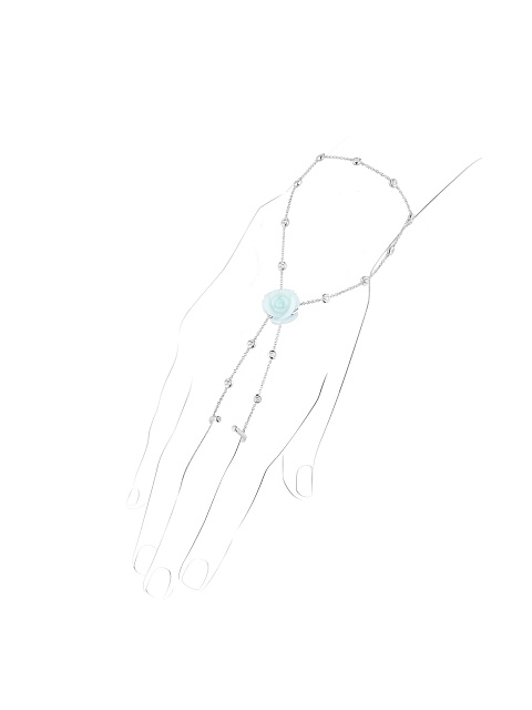 Slave bracelet in white gold with chalcedony, sapphires and diamonds, 1