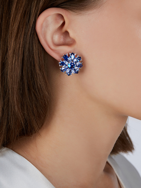 Sapphire & White Gold Earrings, 7