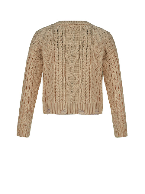 Kids Brown Cable Knit Cotton Mix Sweater, 2 Kids Brown Cable Knit Cotton Mix Sweater, 2