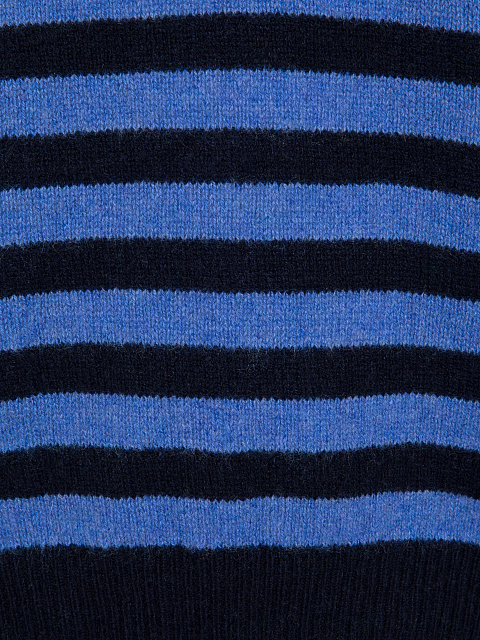 Black & Purple Striped Cashmere Pullover, 3