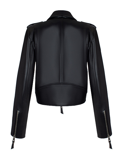 Black Leather Biker Jacket, 3