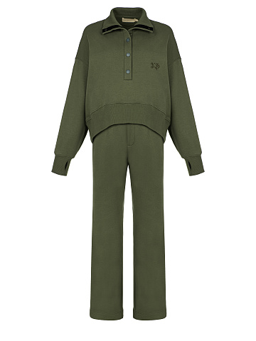 Dark Green Jersey Suit, 1