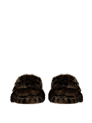 Leopard Shearling Mules, 2