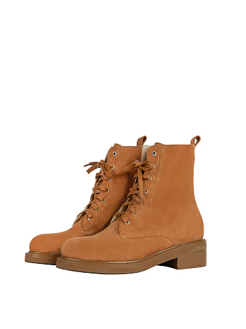 Terracotta Suede Boots, 1