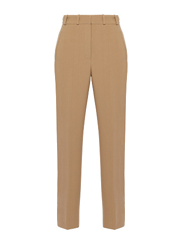 Beige Cropped Trousers, 1