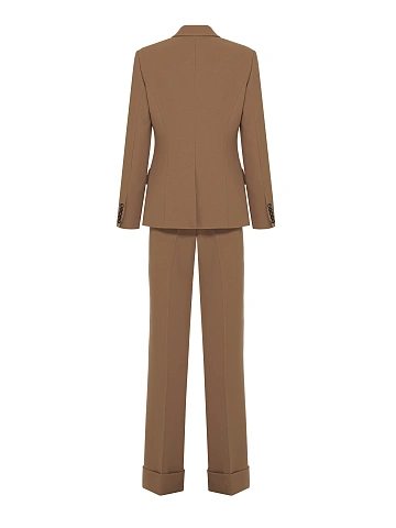 Brown Wool Pant Suit, 2