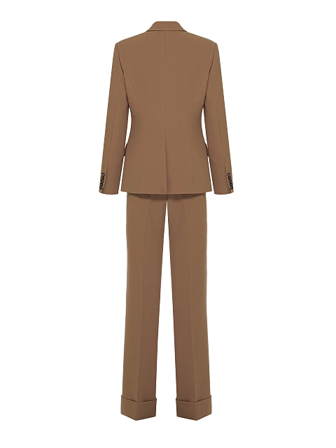 Brown Wool Pant Suit, 2