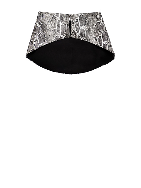 Grey Snakeskin Faux Leather Peplum Belt, 1 Grey Snakeskin Faux Leather Peplum Belt, 1