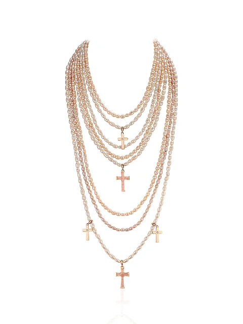 Bead Pearl, Nacre & Gold-Plating Silver, 1