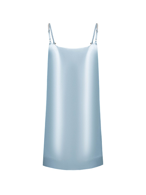 Light blue satin mini dress, 2 Light blue satin mini dress, 2