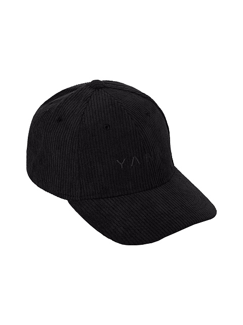 Black corduroy cap with Yana embroidery, 1 Black corduroy cap with Yana embroidery, 1