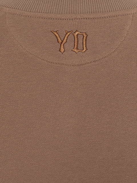 Beige knit tracksuit with Peace embroidery, 5 Beige knit tracksuit with Peace embroidery, 5