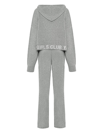 Grey "Hot Girls Club" Jersey Suit, 2