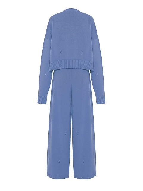 Lilac Knitted Cardigan, Top & Pants Set, 3 Lilac Knitted Cardigan, Top & Pants Set, 3