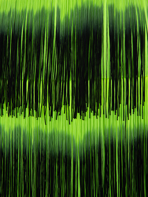 Yellow & Black Fringed Skirt, 3