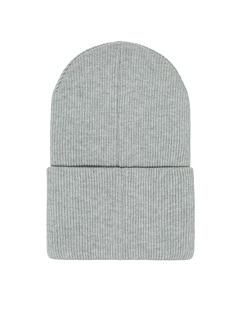 Grey Ribbed Beanie Hat, 2 Grey Ribbed Beanie Hat, 2