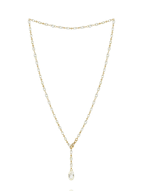Briolette, Round Diamond & Gold Necklace, 1