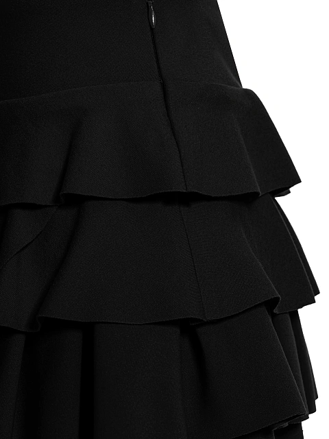 Black Ruffle Jersey Mini Skirt, 3 Black Ruffle Jersey Mini Skirt, 3