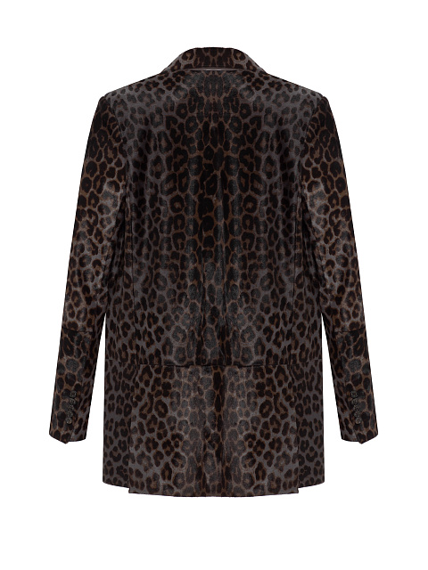 Blue and brown leopard jacket, 2 Blue and brown leopard jacket, 2