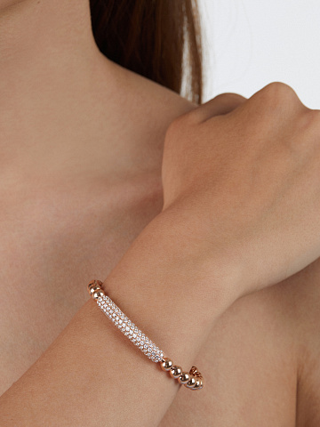 Round Diamond & Rose Gold Bracelet, 2