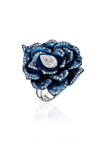 Titanium ring with diamonds, 1