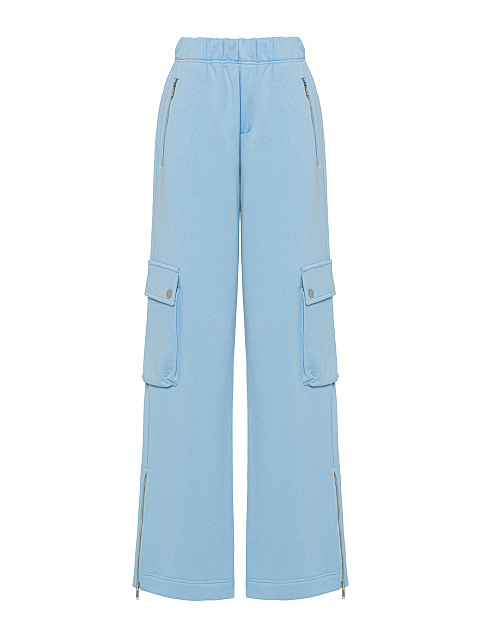 Light Blue Jersey Cargo Pants Suit, 3 Light Blue Jersey Cargo Pants Suit, 3