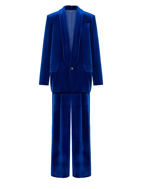 Blue Velvet Pant Suit, 1 Blue Velvet Pant Suit, 1